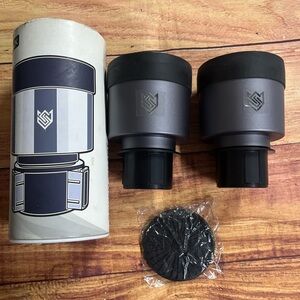 Seven Sparta Cup Extenders 2 Pack Expandable Base for Most Cars Black